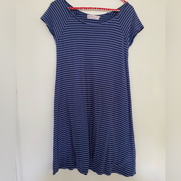Fighting Eel Dresses Fighting Eel Blue Striped Dress Poshmark